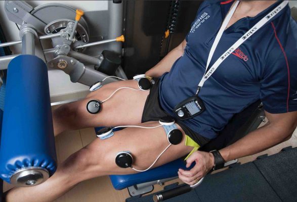 Neuromuscular Electrical Stimulation, NMES Therapy, Compex