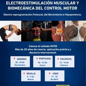 CURSO PRESENCIAL ELECTROESTIMULACION CONTROL MOTOR