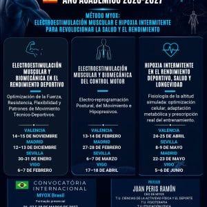 CURSOS ELECTROESTIMULACION MUSCULAR E HIPOXIA INTERMITENTE POR MYOX INSTITUTE